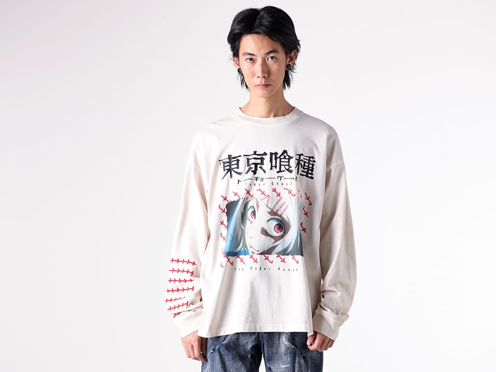 THE SUGAR PUNCHx TOKYO GHOUL Long Sleeve T-Shirt (JUZO) - TTGM25SM010 - 1-001
