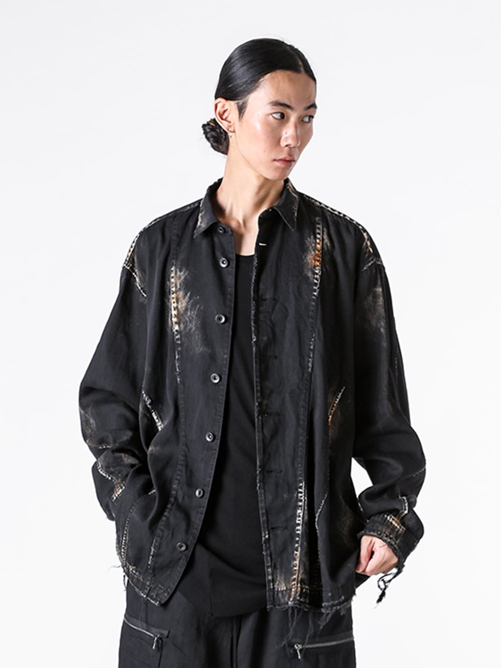 JULIUS - 25PF Styling - Tops - 907SHM2-R - 6oz DENIM SHIRT 1-004