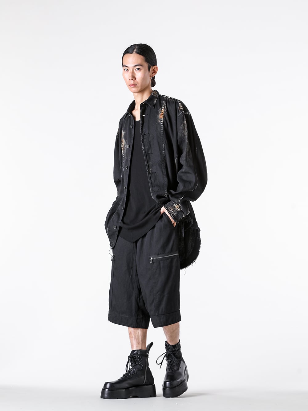 JULIUS - 25PF Styling - Tops - 907SHM2-R - 6oz DENIM SHIRT 1-006