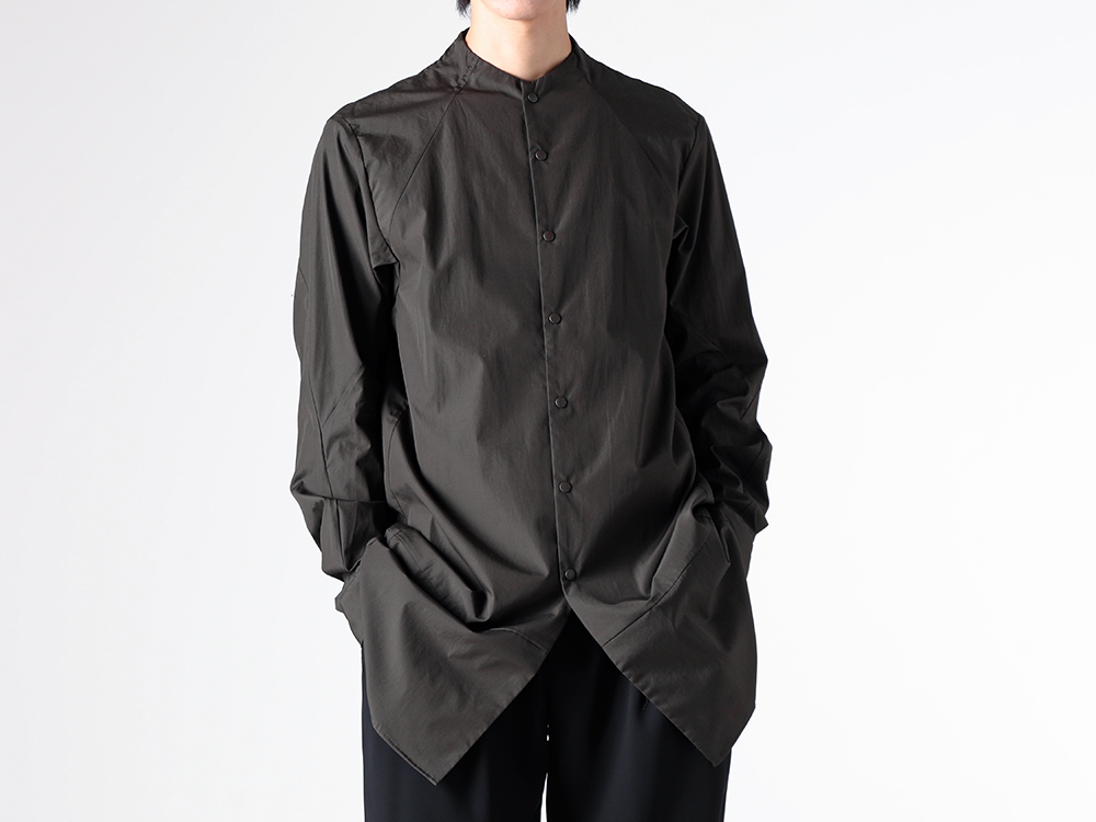 DEVOA - 25-26AW - Long Sleeve Shirt - Long Shirt 170/2 SUVIN Cotton （DARK KHAKI） / SHC-S17SH 1-003