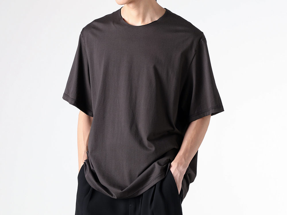 DEVOA - 25-26AW  - Short Sleeve T-Shirt - Short Sleeve SUVIN Cotton Jersey （KHAKI GRAY） / CSC-SVB1 2-009