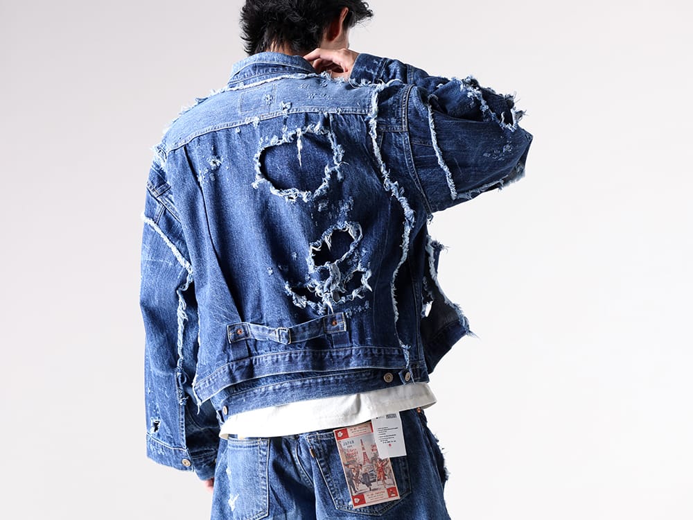 SEVESKIG- Re:Layer Denim Jacket - INDIGO styling images 5