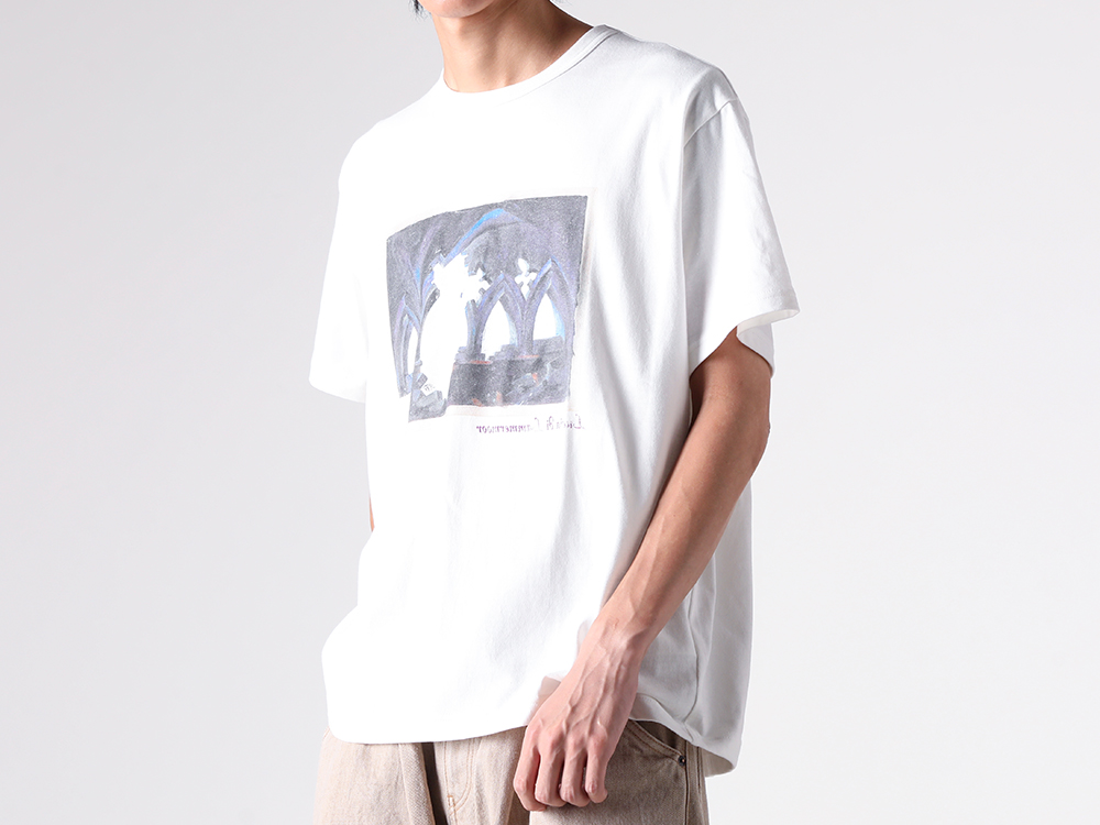 KHOKI - 25-26AW - T-shirt - Printed T-shirt （White） - 25fw-t-08 3-001