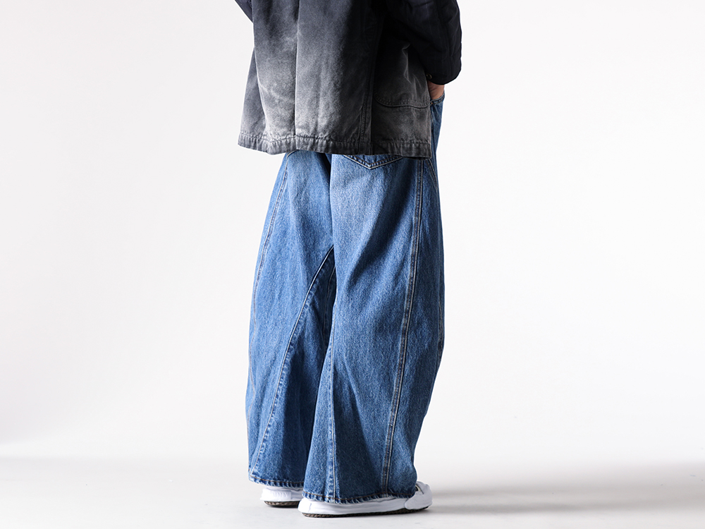 KHOKI - 25-26AW - Pants - 3D cutting denim pants （Indigo） - 25fw-p-12 4-0010