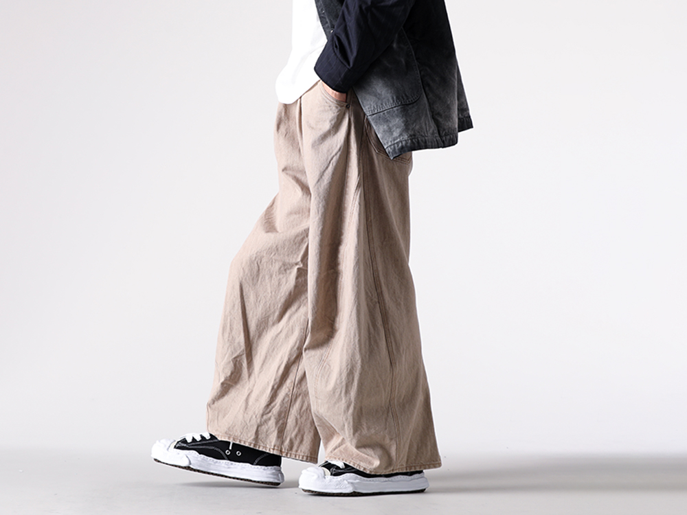 KHOKI - 25-26AW - Pants - 3D cutting denim pants （Beige） - 25fw-p-12 4-0014