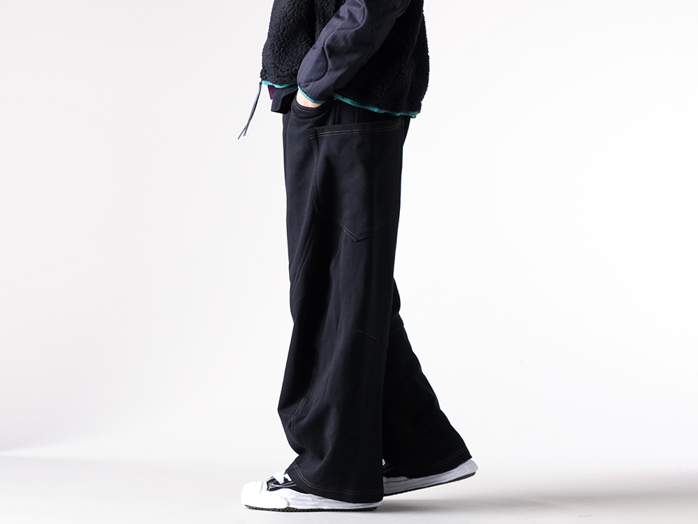 KHOKI - 25-26AW - Pants - 3D cutting sweat pants （Black） - 25fw-p-05 4-004