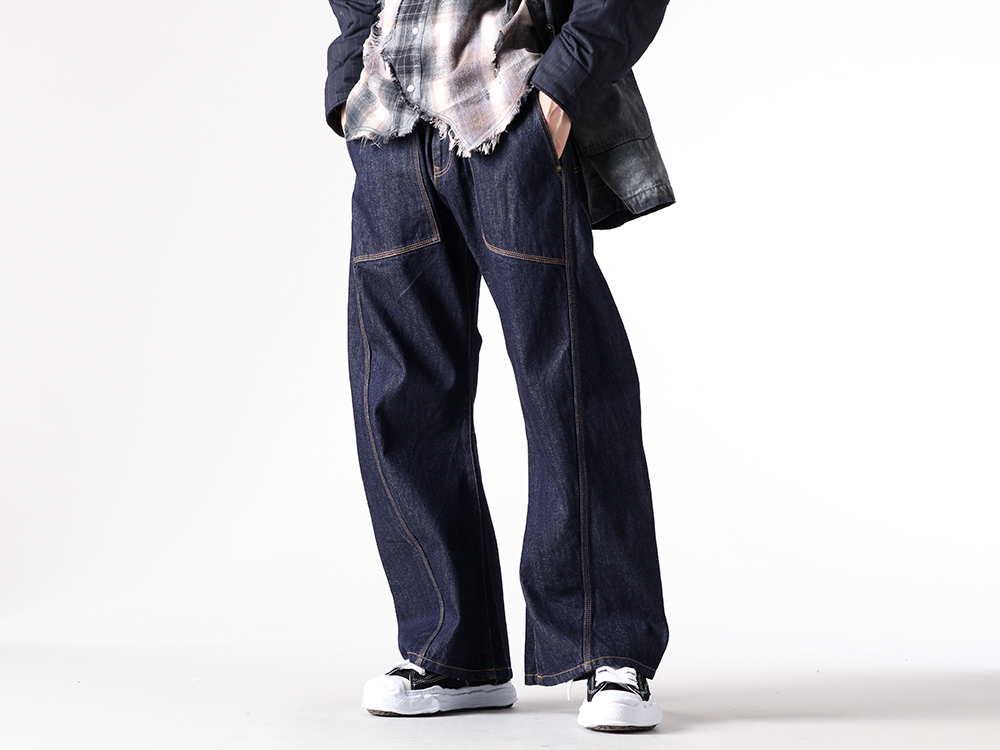 KHOKI - 25-26AW - Pants - 3D cutting denim pants （Indigo） - 25fw-p-02 4-005