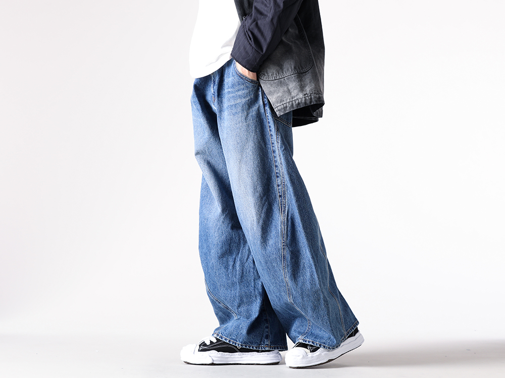 KHOKI - 25-26AW - Pants - 3D cutting denim pants （Indigo） - 25fw-p-12 4-009