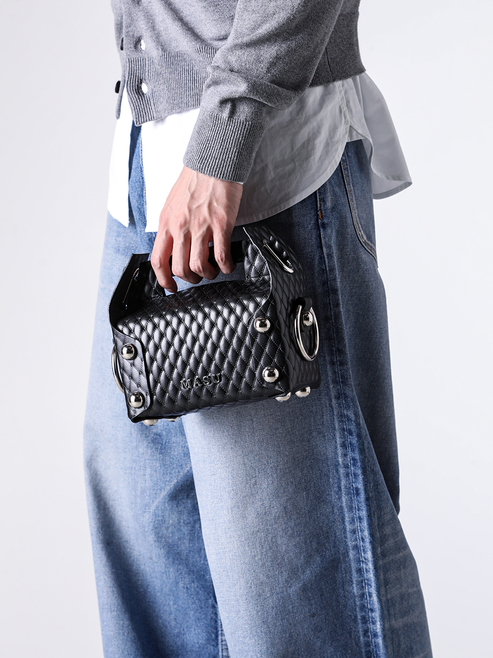 MASU 25ss ケーキバッグ MASU/エムエーエスユー/LEATHER CAKE BAG PETIT/M25F9OJ007
