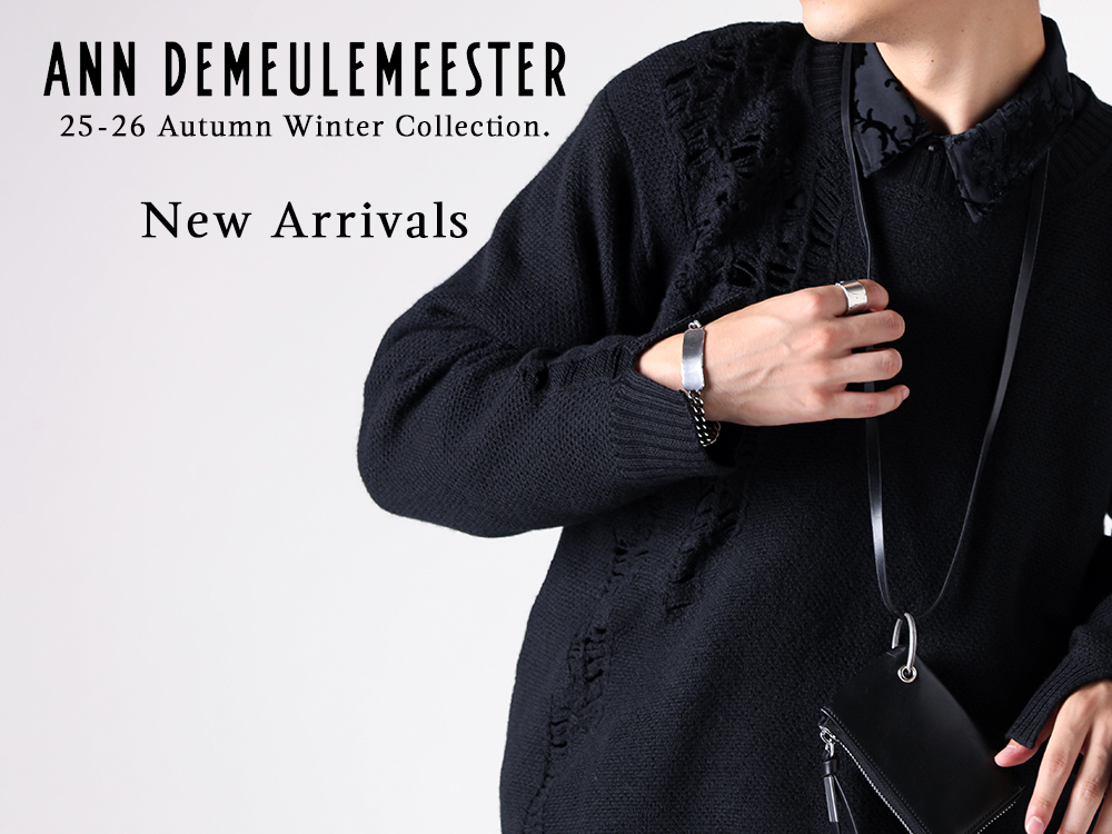ANN DEMEULEMEESTER 2010SS 糸玉刺繍 ネクタイ Ann Demeulemeester - ANN DEMEULEMEESTER COTTON NARROW TIE の
