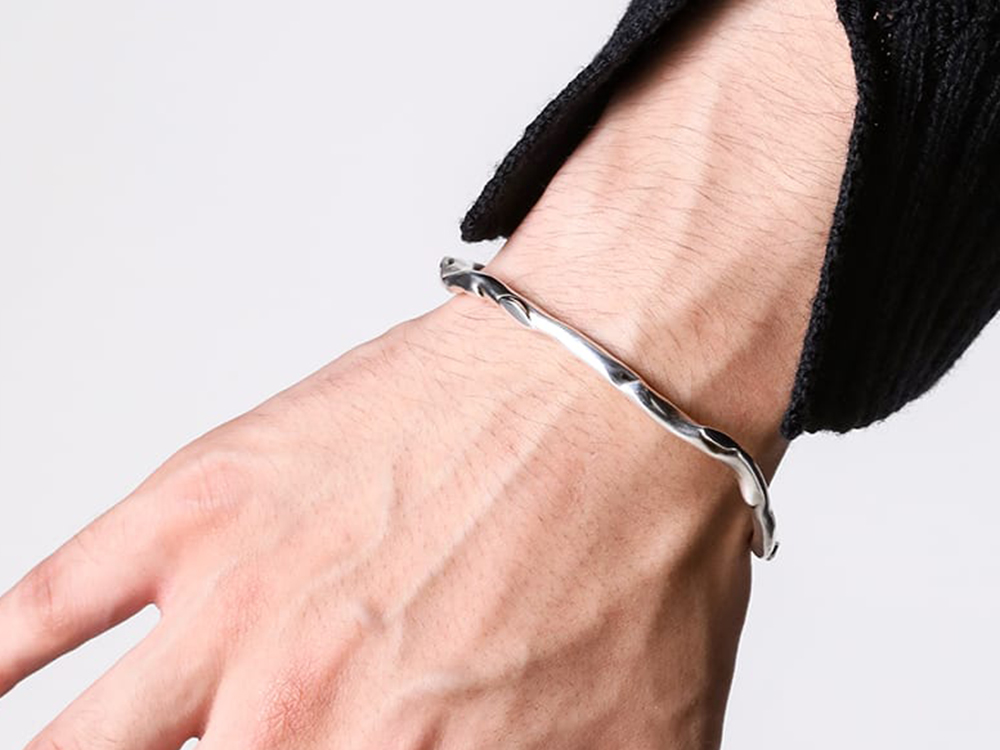Ann Demeulemeester - 25-26AW  - ACCESSORIES - ALKE FUTURISTIC THORN BRAELET （Silver） - 2520-M-JB53-JW020-070 2-003