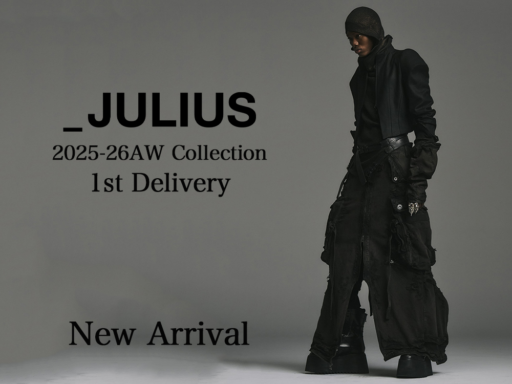 ユリシス　セット 入荷情報] JULIUS(ユリウス) より25-26AWコレクションの