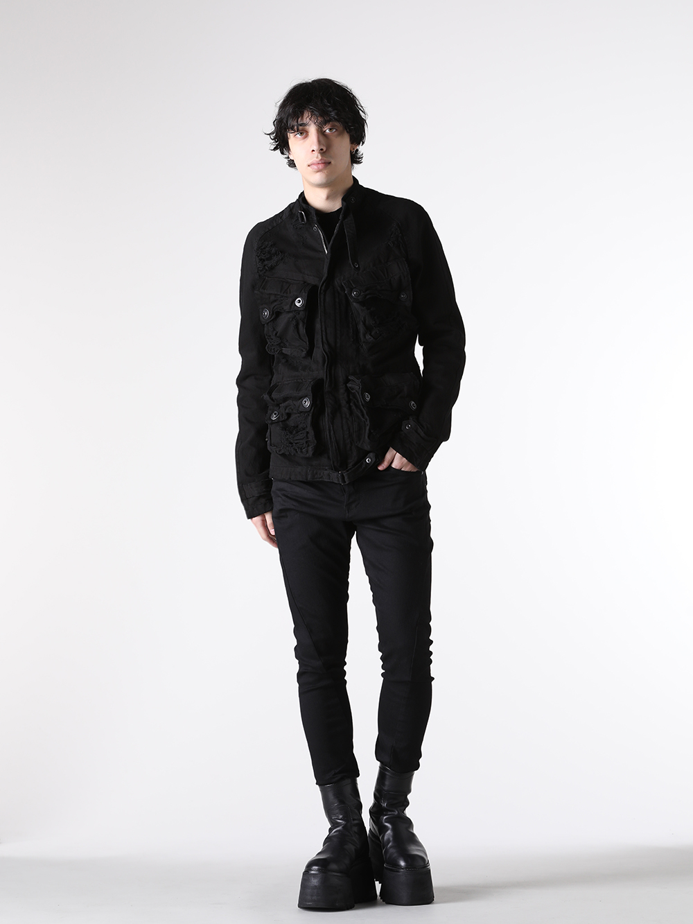 JULIUS - 25AW - 917PAM14-10.5oz STRETCH DENIM PANTS - 917PAM14 10.5oz STRETCH DENIM PANTS 3-004