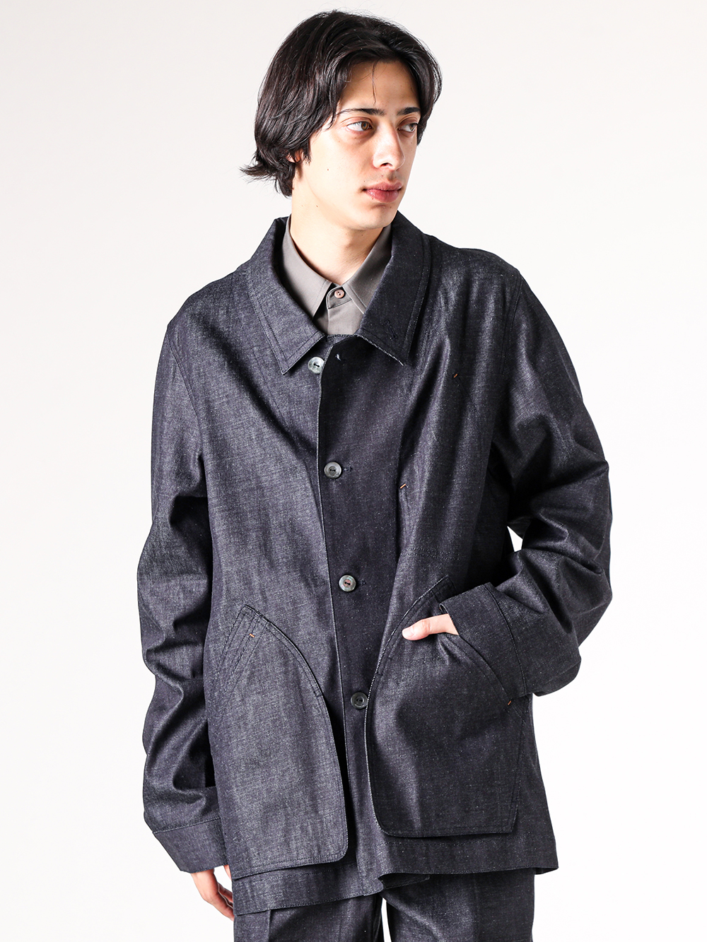 IRENISA - 25AW - Jacket - IH-25FW-M020-OKR Railroad Denim Jacket 2-003