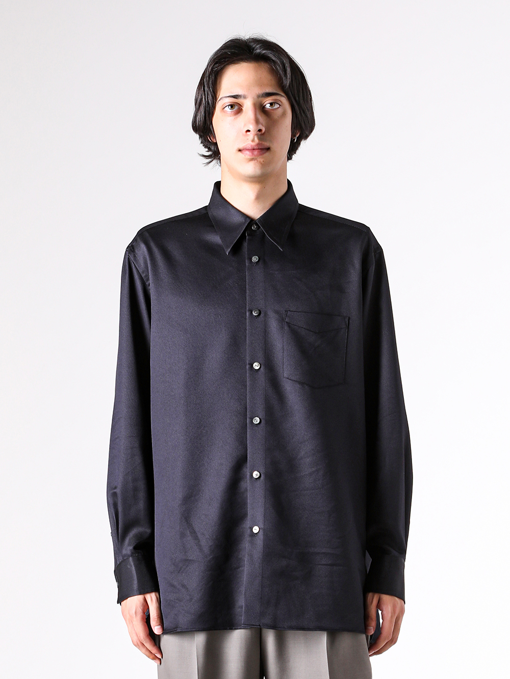 IRENISA - 25AW  - Shirt - IH-25FW-B045-FJW Regular Collar Relax Fit Shirt 3-005