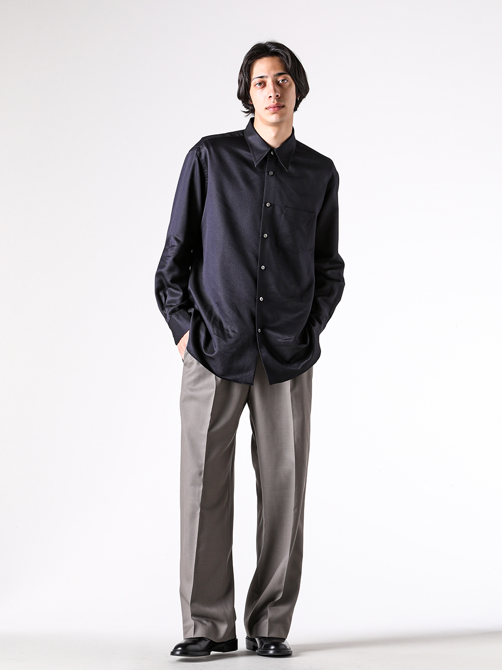 IRENISA - 25AW - Pants - IH-25FW-P018-ND8 Two Tucks Wide Trousers 4-002 4-004