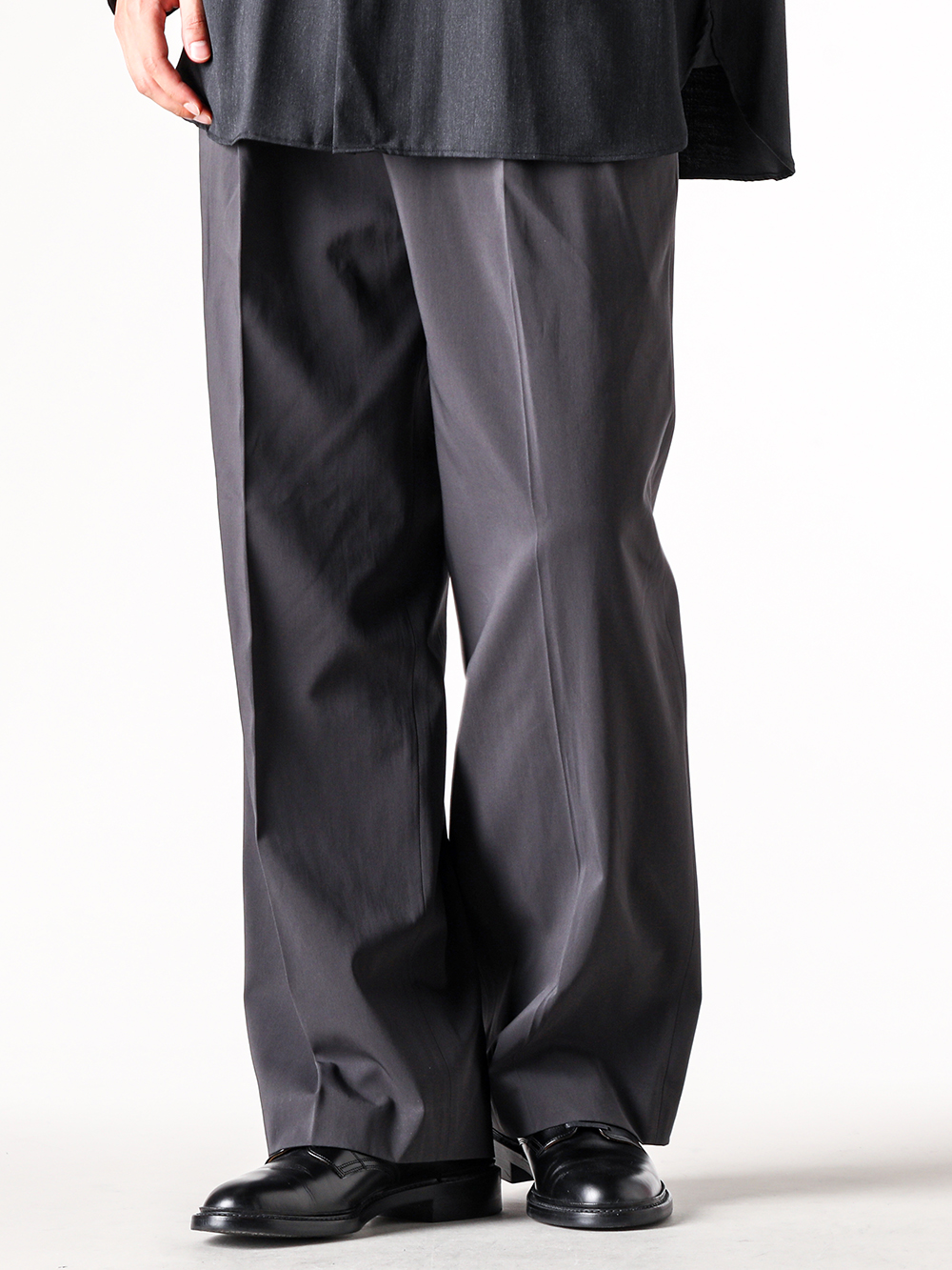 IRENISA - 25AW - Pants - IH-25FW-P018-NDC Two Tucks Wide Trousers 4-005