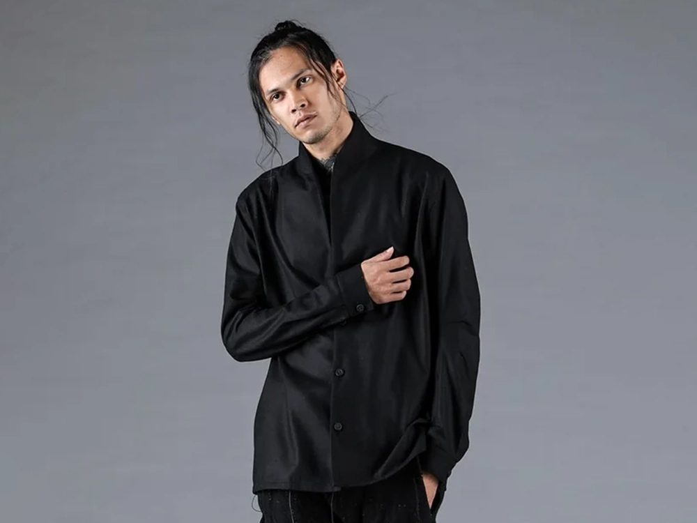 D.HYGEN - 25-26AW - Tops - Wool Cross Tailor Shirt Jacket （Black） - ST102-0325A 1-0011