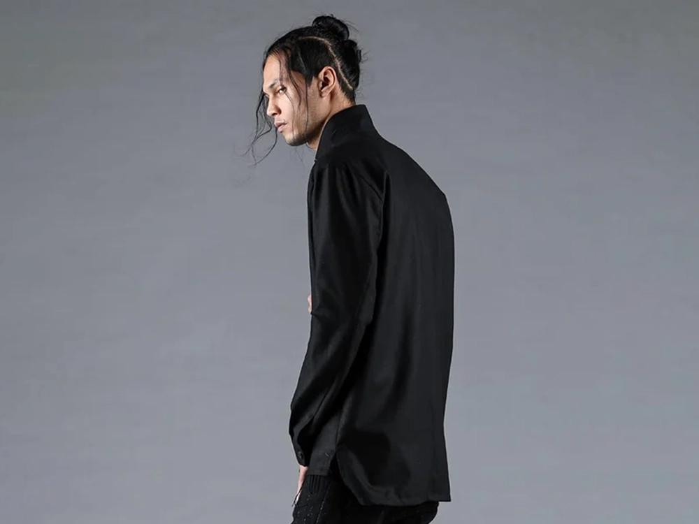 D.HYGEN - 25-26AW - Tops - Wool Cross Tailor Shirt Jacket （Black） - ST102-0325A 1-0012