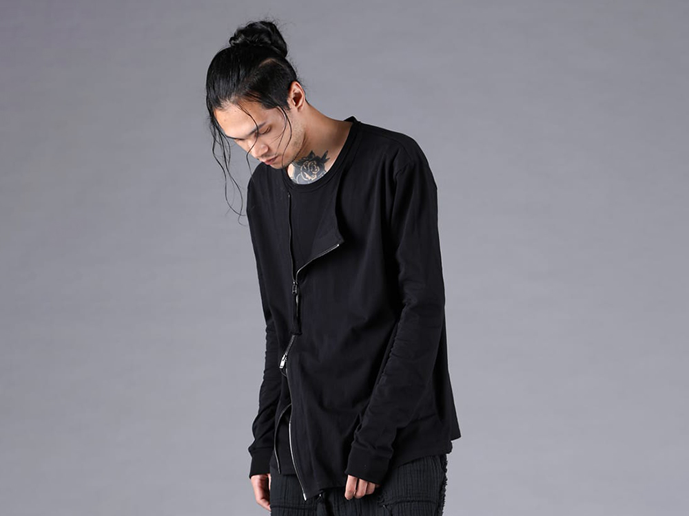 D.HYGEN - 25-26AW - Tops - Front Layered Long Sleeve T-Shirt （BLACK） - ST101-1125A 1-0022