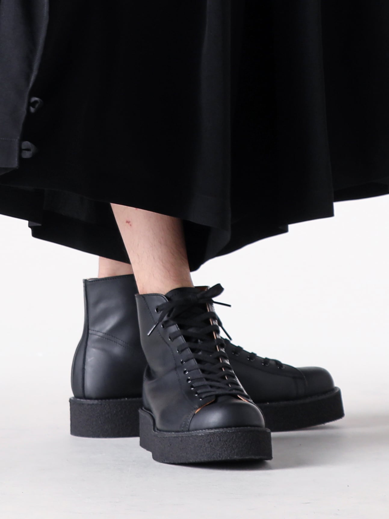 Yohji Yamamoto POUR HOMME - 25-26AW - Yohji Yamamoto POUR HOMME - demi-boots （Black） - HL-E53-764 1-0015
