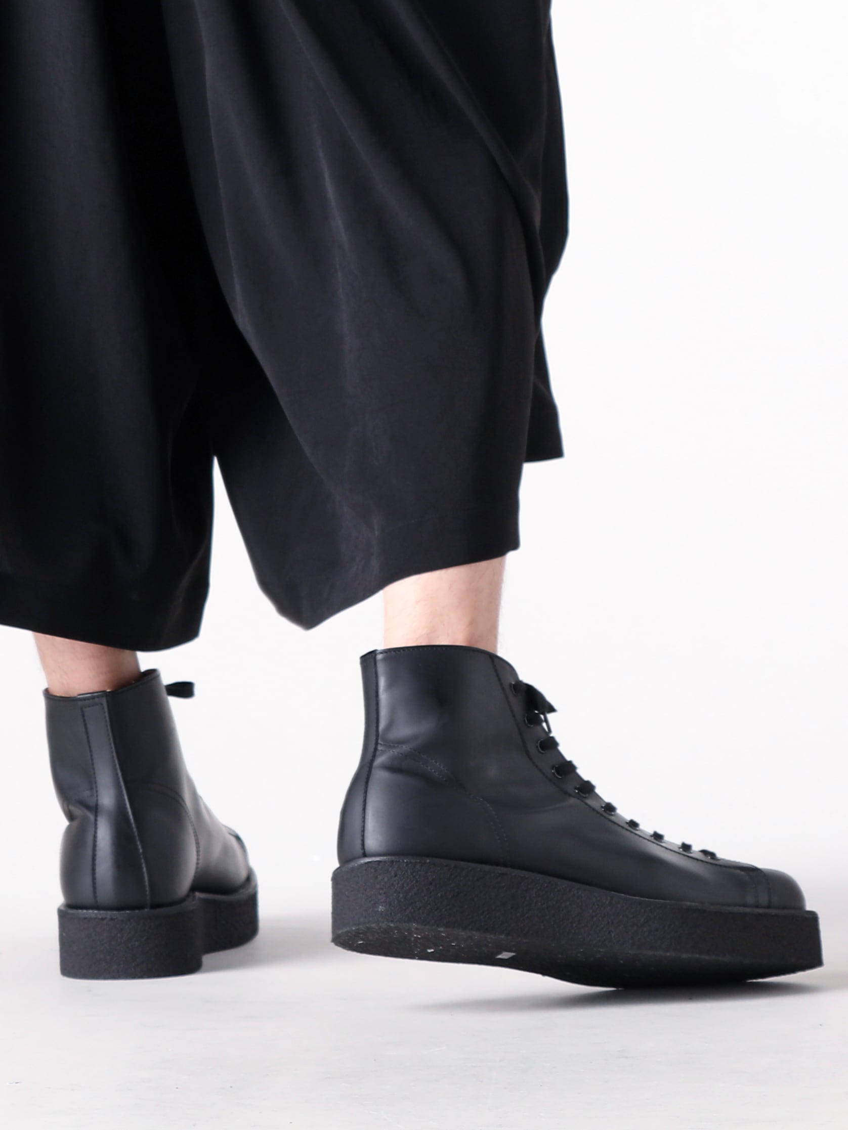 Yohji Yamamoto POUR HOMME - 25-26AW - Yohji Yamamoto POUR HOMME - demi-boots （Black） - HL-E53-764 1-0016