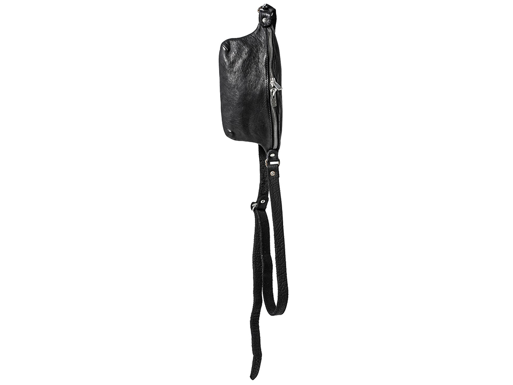 GUIDI - 25SS - Bag・Keychain - BV06 Small Fanny Bag (Black) - BV06 3-001