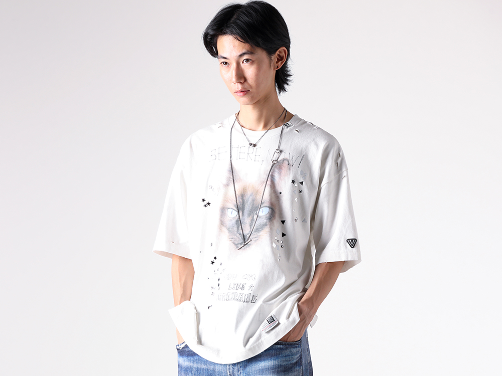 解体と再生! MIHARA YASUHIRO コットン プリント フードティー Maison MIHARA YASUHIRO ONLINE STORE（ミハラヤスヒロ