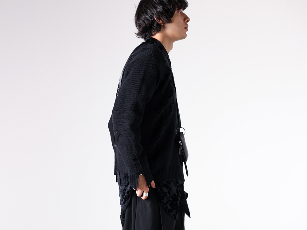 ANN DEMEULEMEESTER 本人期 カシミヤ ニット セーター Geirnart High Neck Oversize Jumper – Ann Demeulemeester