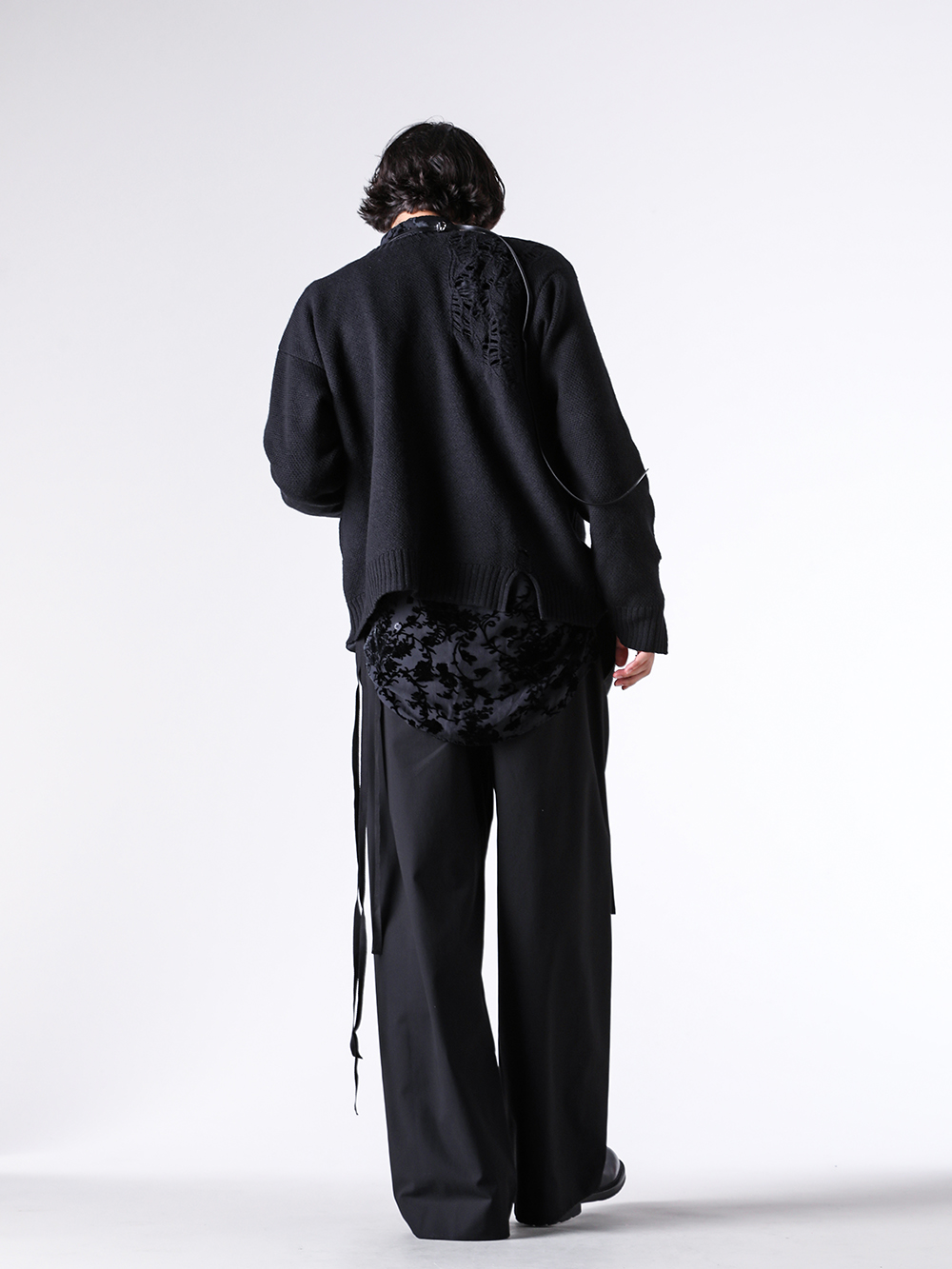 Ann Demeulemeester 25-26AW クルーネックニット モードスタイル
