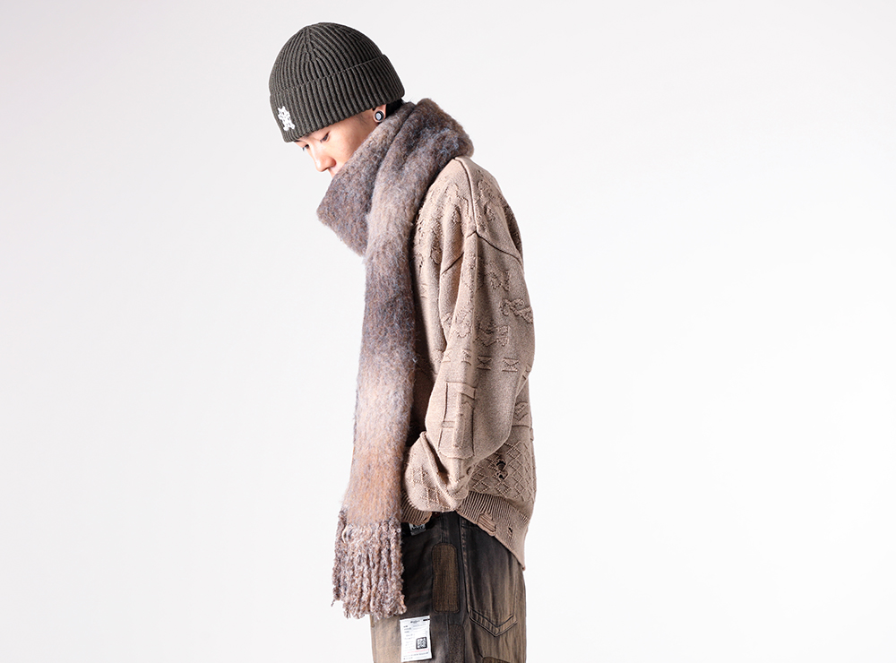 ね*こ様 【美品】ttt_msw 21aw panther knit cardi TTT MSW 21AW Panther Knit Cardigan
