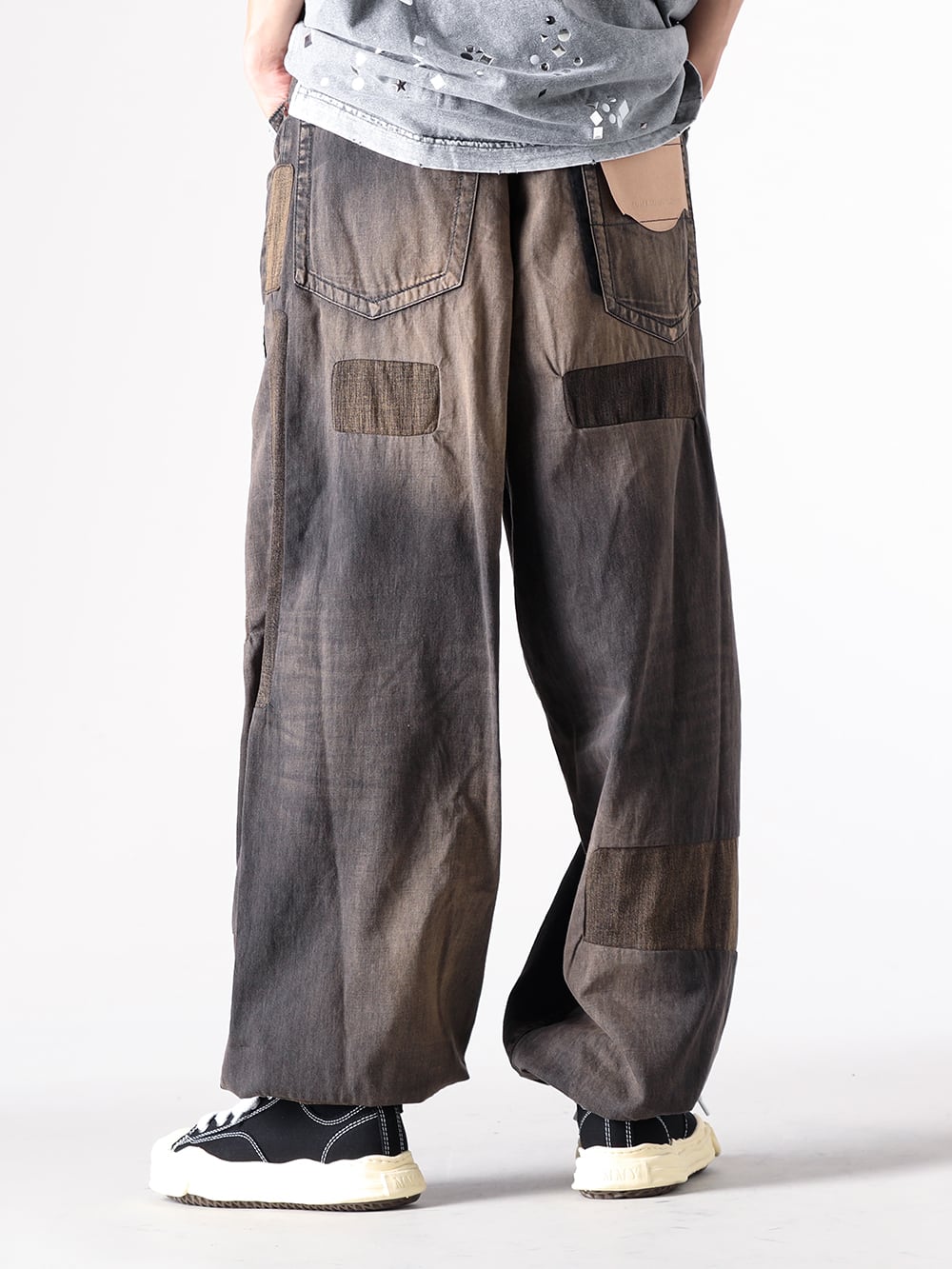 MIHARA YASUHIRO パッチワーク デニムパンツ Maison MIHARA YASUHIRO 25-26AW スタジアムジャンパー パッチ