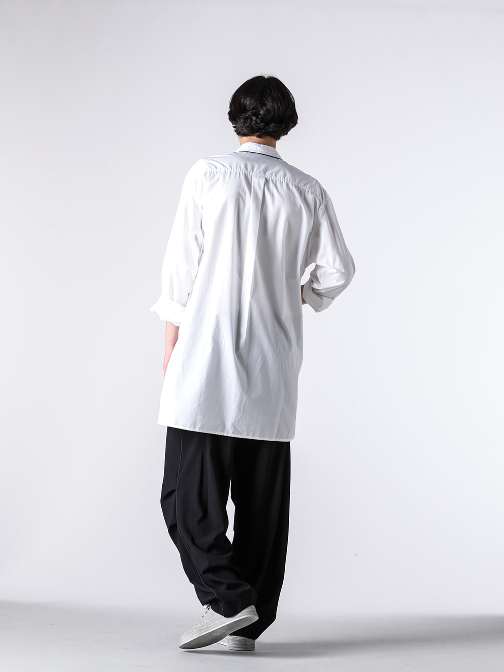 ヨウジヤマモトプールオム　ブラウス Yohji Yamamoto POUR HOMME スタンダードBIGブラウス ベーシック