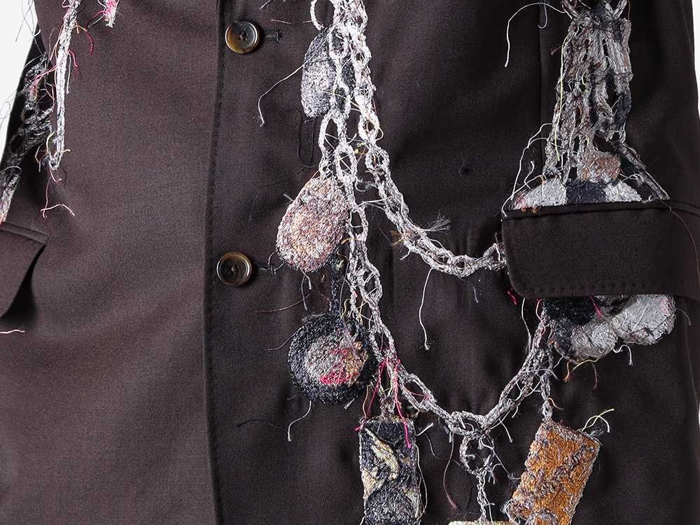 doublet - 25AW Styling - Embroidered Chain Tailored Jacket - 25AW16JK74 Embroidered Chain Tailored Jacket 1-002