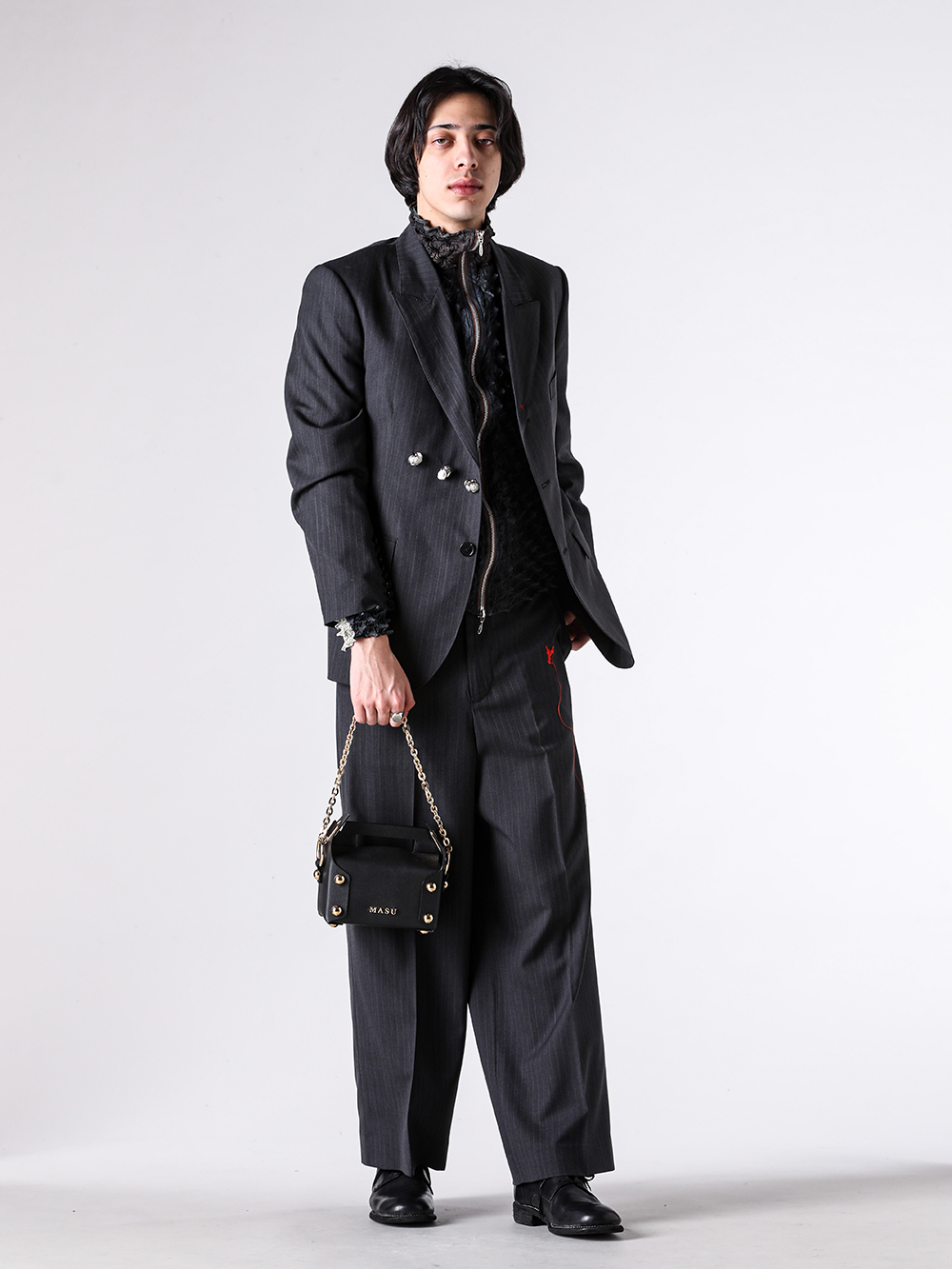 MASU - 25AW スタイリング - 2025AW  MASU ケーキバッグ - M26U6OJ007 LEATHER CAKE BAG PETIT 6-0012