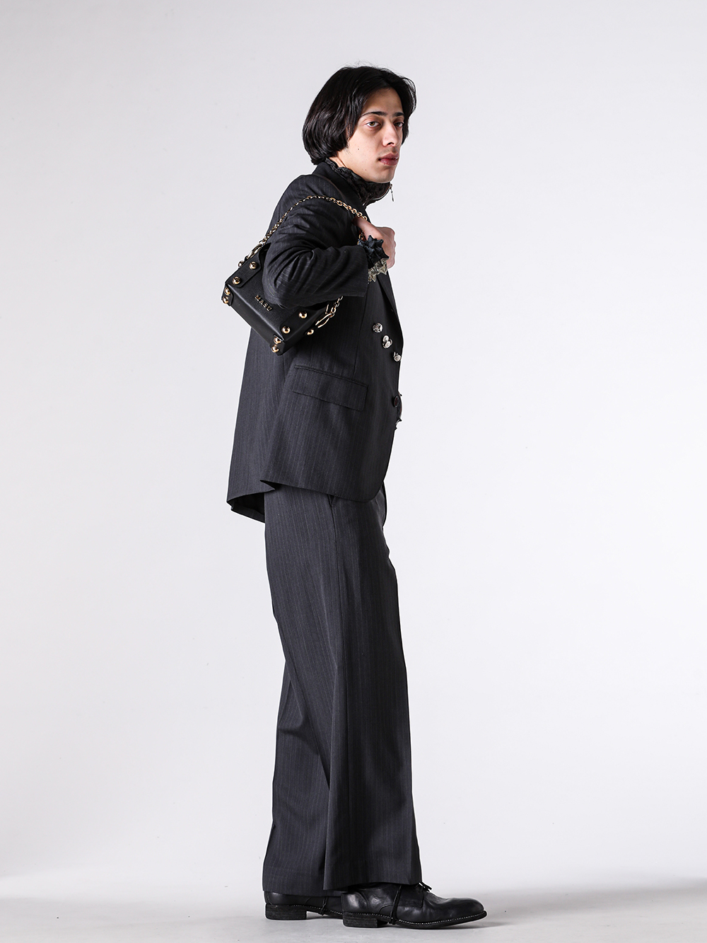 MASU - 25AW スタイリング - 2025AW  MASU ケーキバッグ - M26U6OJ007 LEATHER CAKE BAG PETIT 6-0014