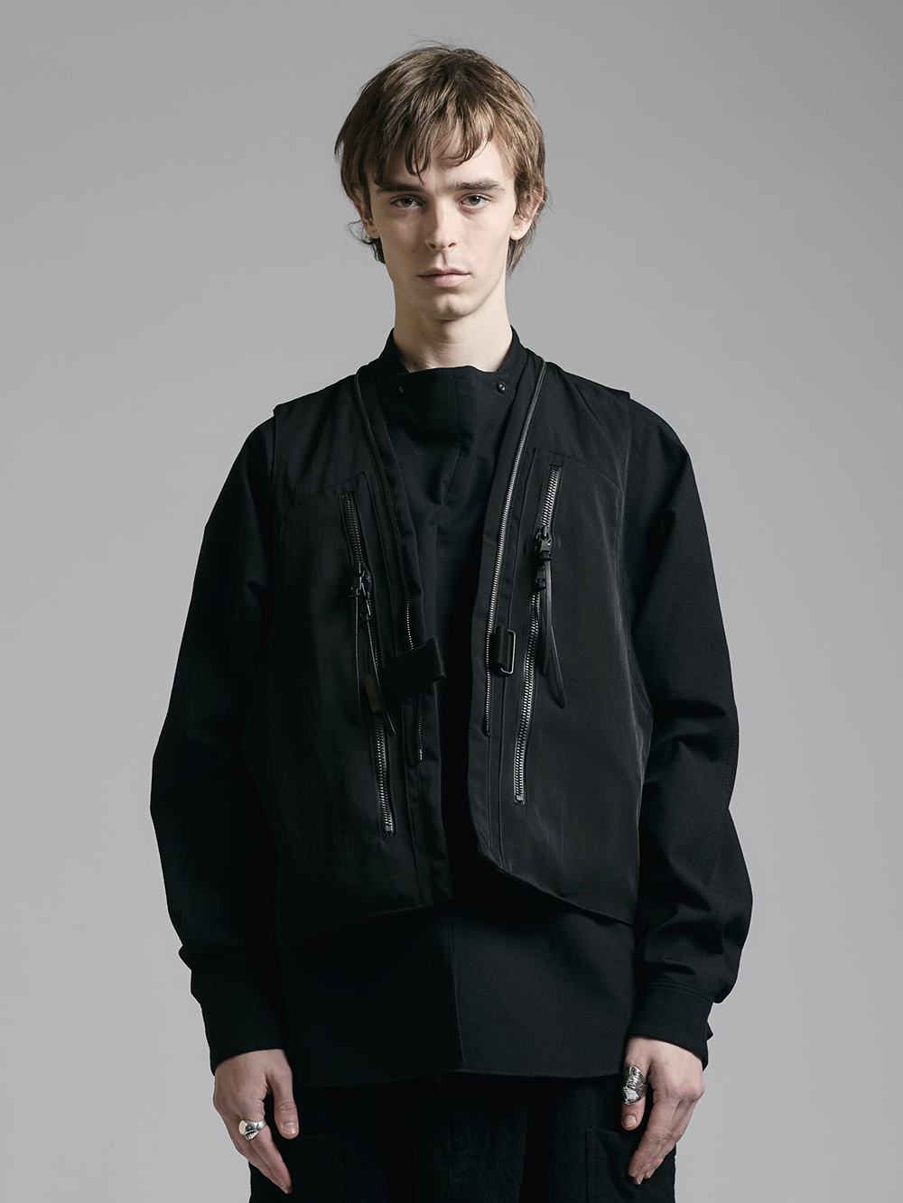The Viridi-anne - 25AW - Shirt and Vest - VI-3891-06 Nylon/Wool Twill Tactical Vest 1-003