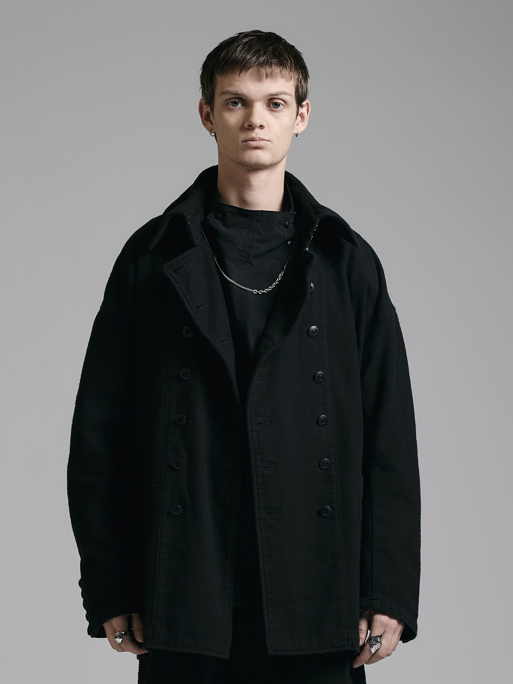 The Viridi-anne - 25AW - Outer - VI-3906-06 Brushed Cotton Twill Jacket 2-001