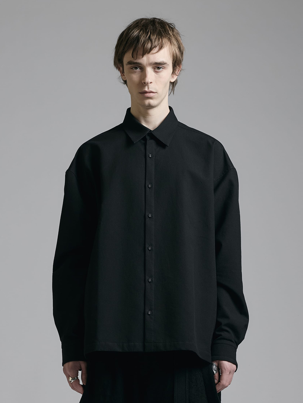 The Viridi-anne - 25AW - Shirt and Vest - VI-3910-02 Dobby Shirt 2-002
