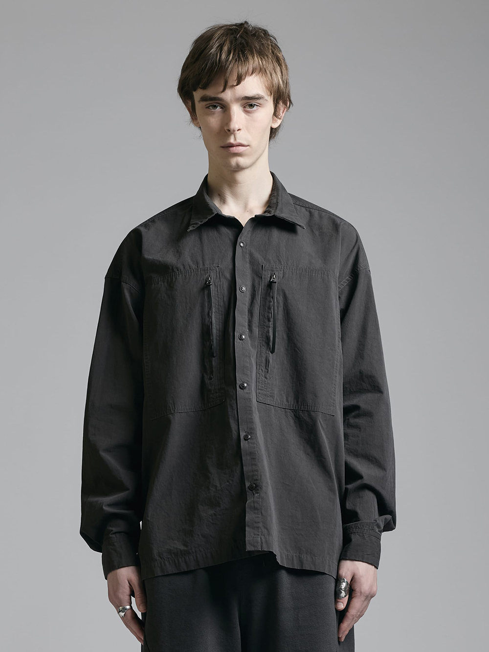 The Viridi-anne - 25AW - Shirt and Vest - VI-3913-02 Down Proof Ball Wash Shirt 2-008