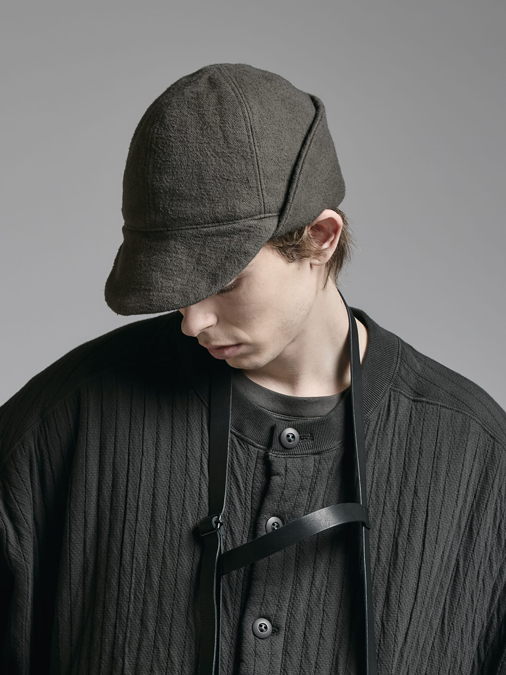 The Viridi-anne - 25AW - Accessories - VI-3937-09 Brushed Twill Cap 4-008