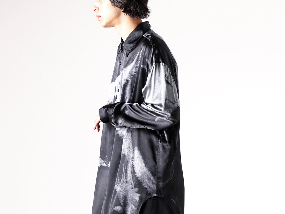 Ann Demeulemeester - 25-26AW  - Long Shirt - JONAH OVERSIZE LONG SHIRT （Black） - 2520-M-SH32-FA658-D0097 2-002