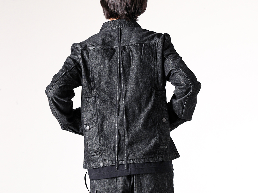 ISŌ - 25-26AW - Jacket - ISO x ANACHRONORM Washed Denim Jacket （Black） - ISO-030-JAK 1-002