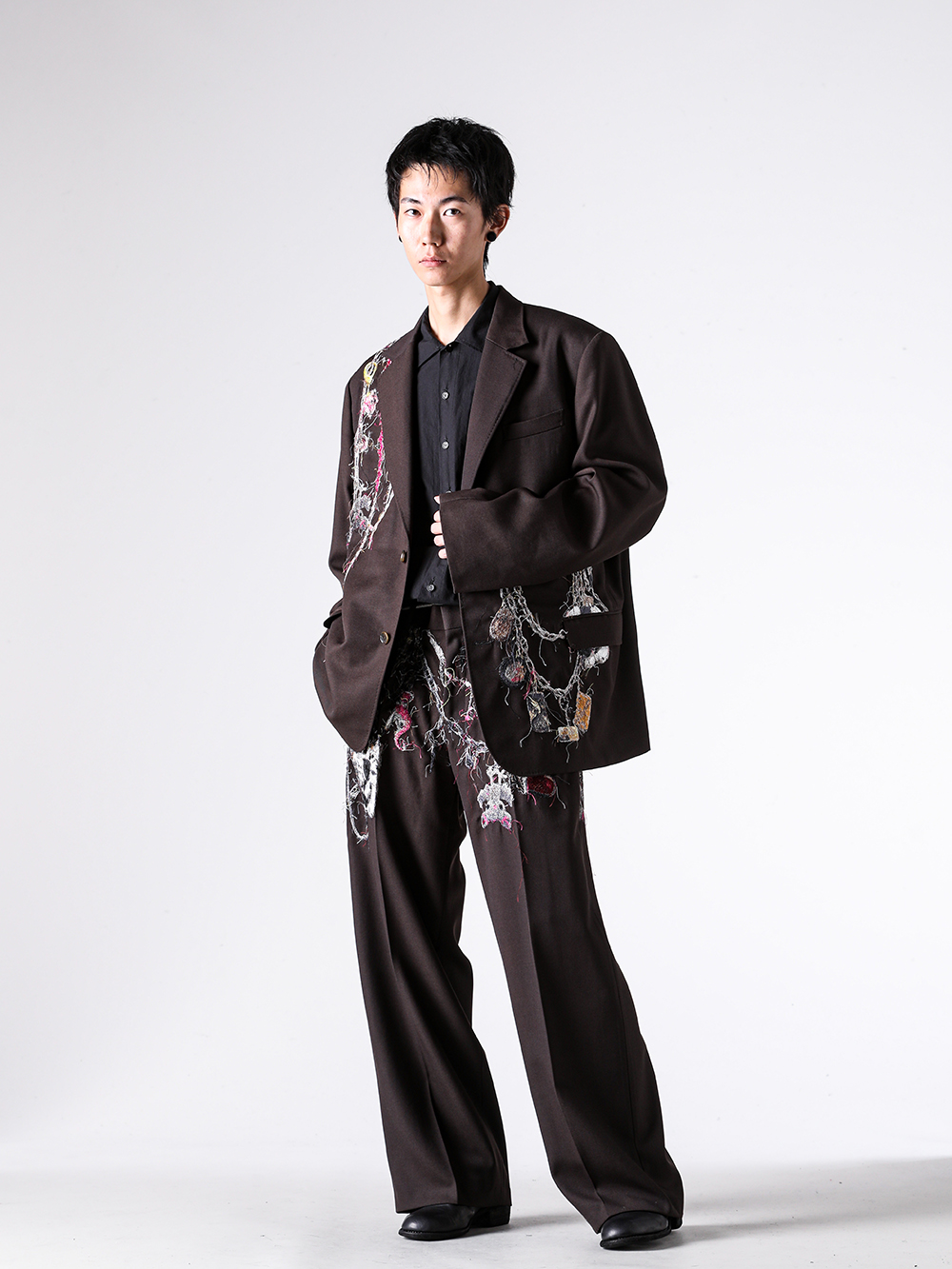 doublet - 25AW styling - Outer - 25AW16JK74 Embroidered Chain Tailored Jacket 1-006