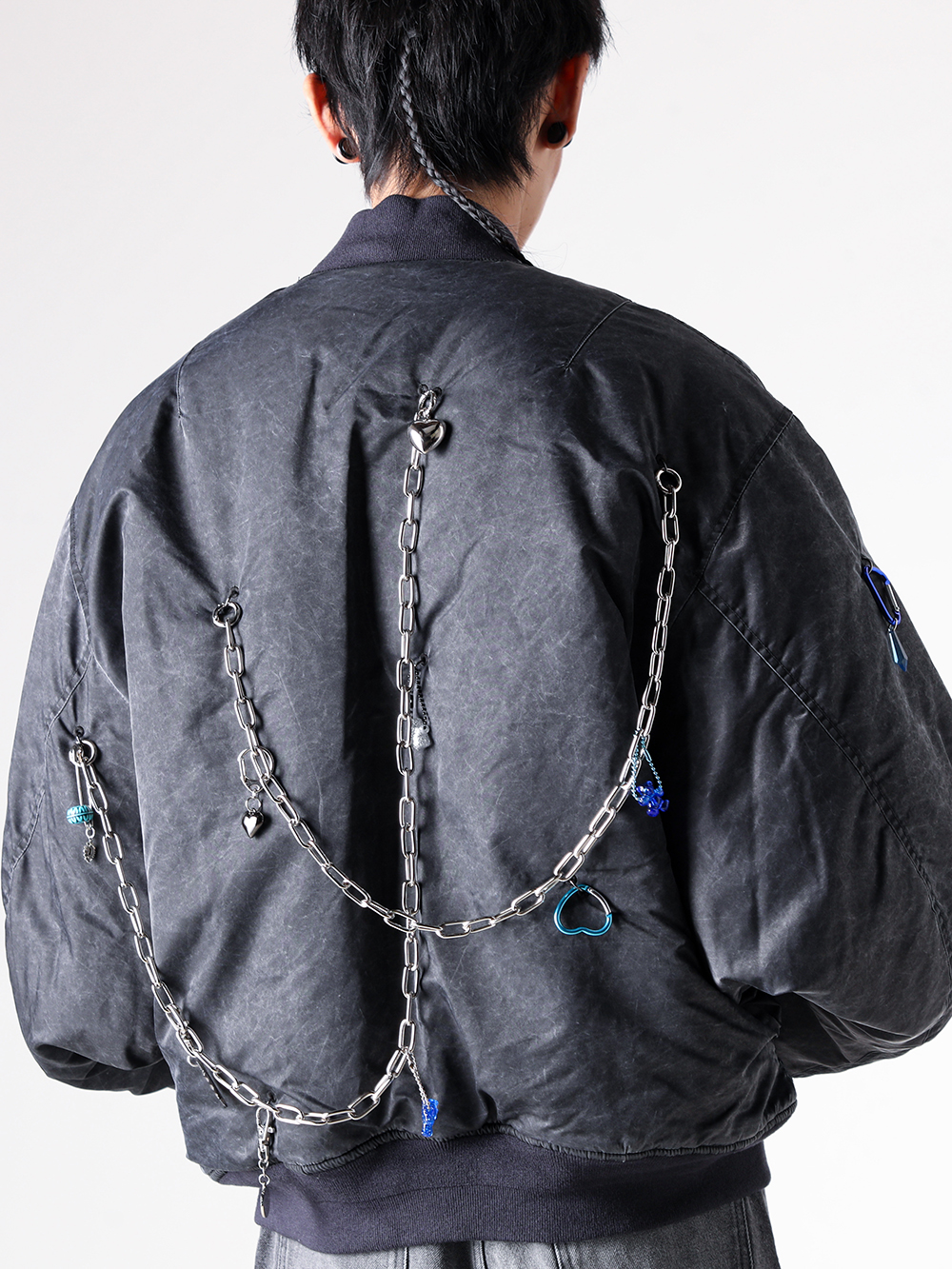 doublet - 25AW styling - Outer - 25AW18BL223 Key Chain Decorated Bomber Jacket 1-008
