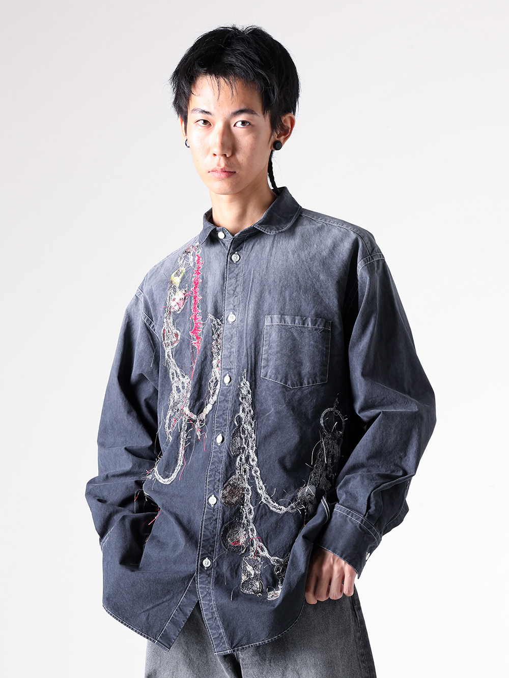 doublet - 25AW  - Tops - 25AW42SH162 Embroidered Chain Shirt 2-004