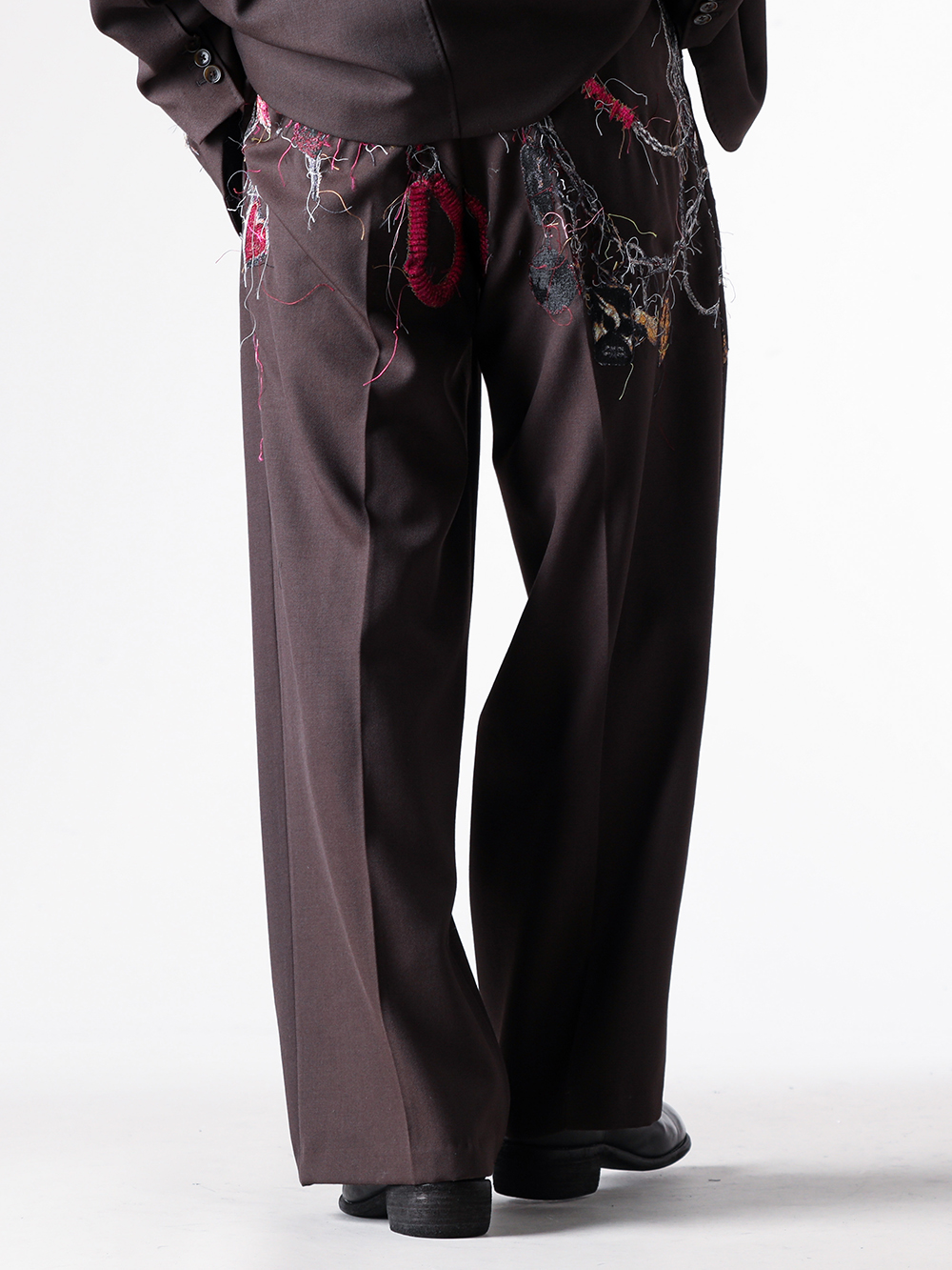 doublet - 25AW - 見出し3 - 25AW16PT320 Embroidered Chain Tailored Trousers 3-005