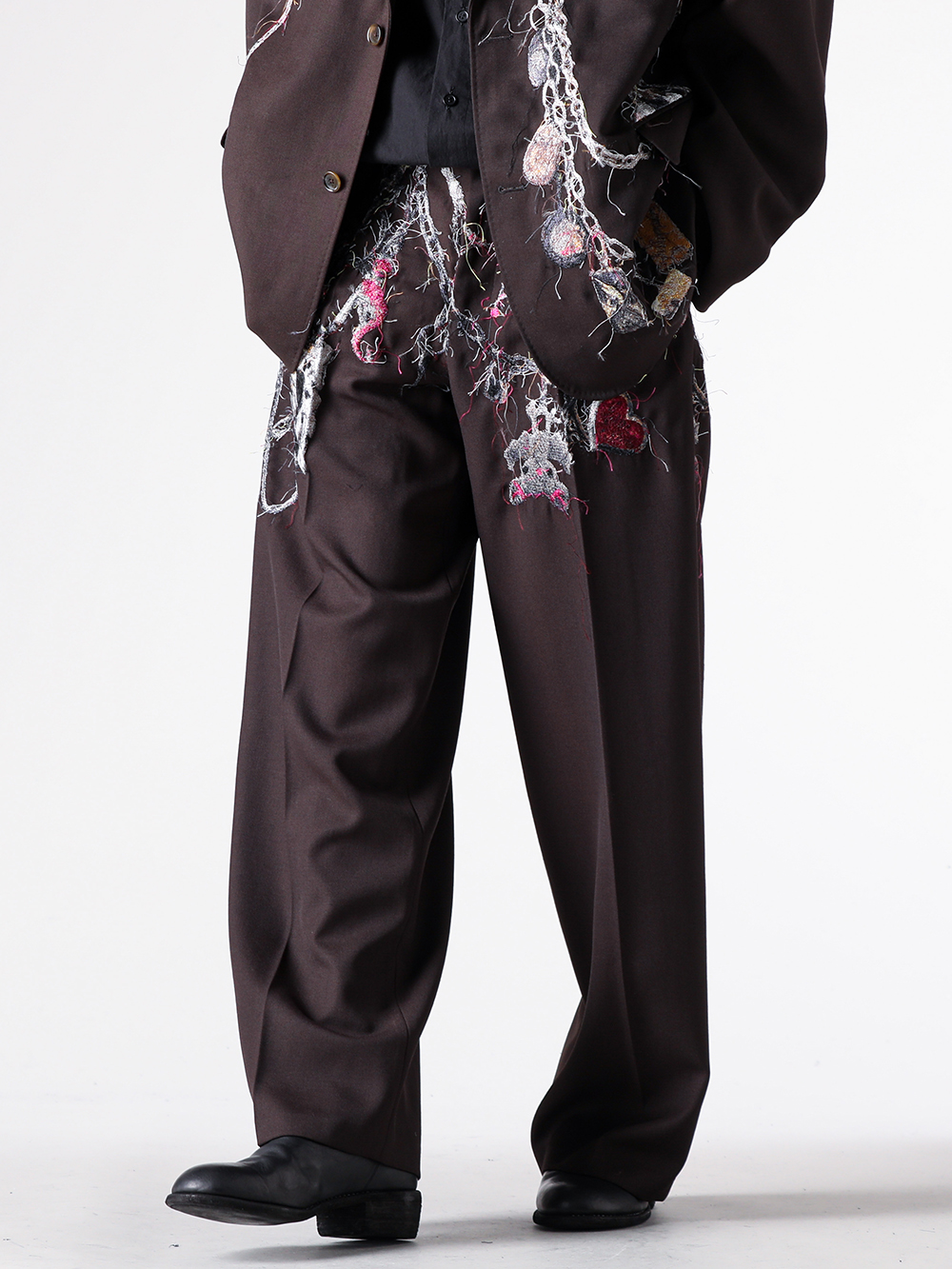 doublet - 25AW - 見出し3 - 25AW16PT320 Embroidered Chain Tailored Trousers 3-004