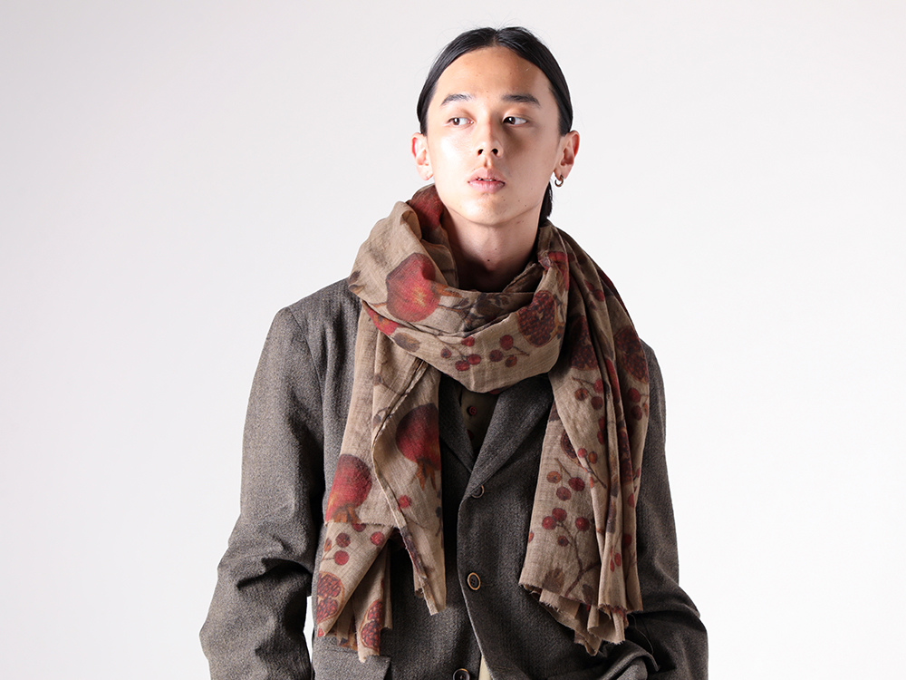UMA WANG - 25AW スタイリング - 上半身 - W5/M/UM6512 - JUPITER JKT - W5/M/UM1502 - TAB TOP - W5/M/UM3522 - W5/M/UA0244 - SCARF 1-008