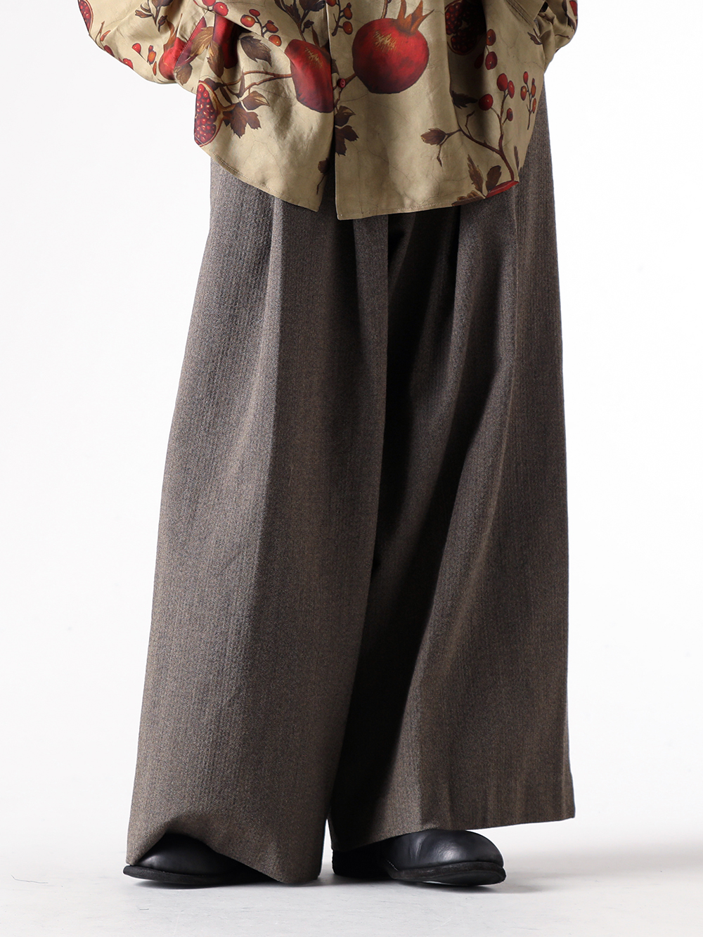 UMA WANG - 25AW  - 下半身 - W5/M/UM3522 - POETIC PANTS - GR02 - Daddy Shoes 2-001